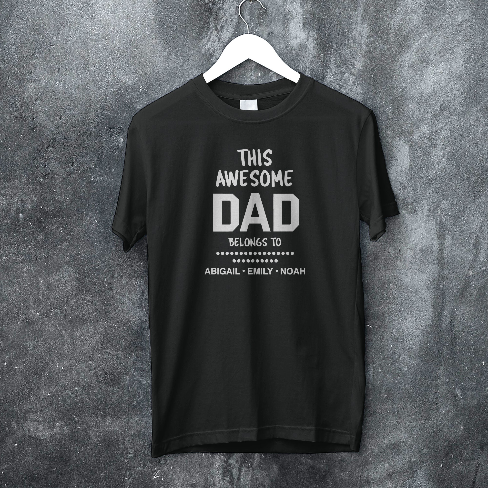 Awesome Dad Shirt Graphic Custom T-shirts Gift for Men - Etsy