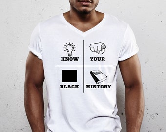 Black History Shirt, Know Your Black History, African American Gift Tee, Black Lives Matter, Equality Shirt Gift for Men Women, Gift for Him