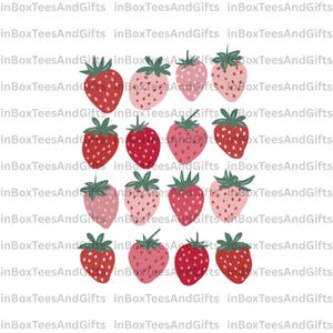 Erdbeere Coquette PNG Botanischer Garten DTF Erdbeere Ästhetik DTG Komfort Farbe Download Cottagecore Sublimation Obst Dtf Floral png