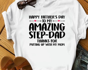 Glücklicher Vatertag Stiefvater T-Shirt • Lustiges Stiefvater Geschenk für Männer