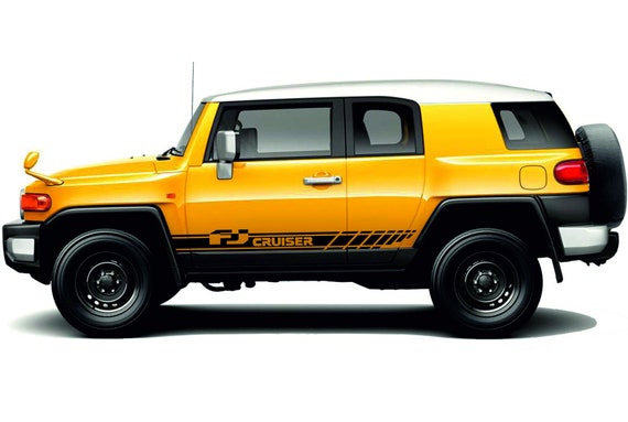 Toyota Fj Cruiser 2pcs Body Decal Side Stripe Graphics Vinyl Etsy