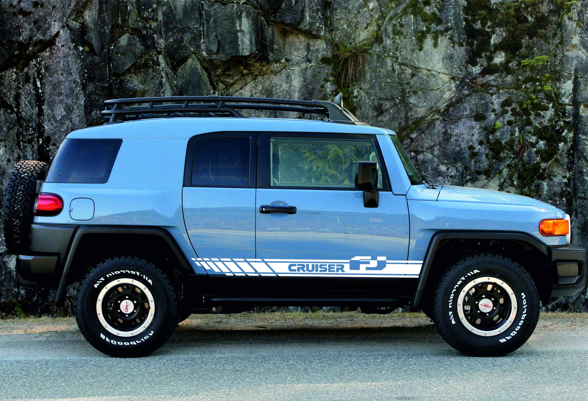 TOYOTA FJ CRUISER 1x Hood stripe graphics vinyl hood decal sticker high quality