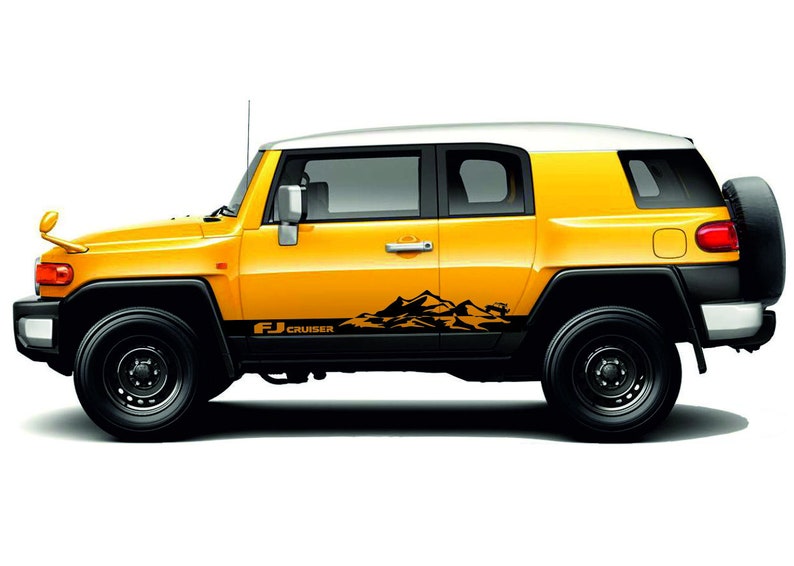 TOYOTA FJ CRUISER 2pcs body large Decals side Stripes Etsy