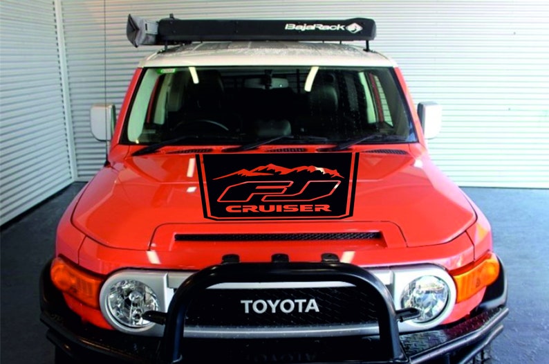 Toyota Fj Cruiser 1x Hood Decal Hood Stripe Graphics Vinyl Etsy
