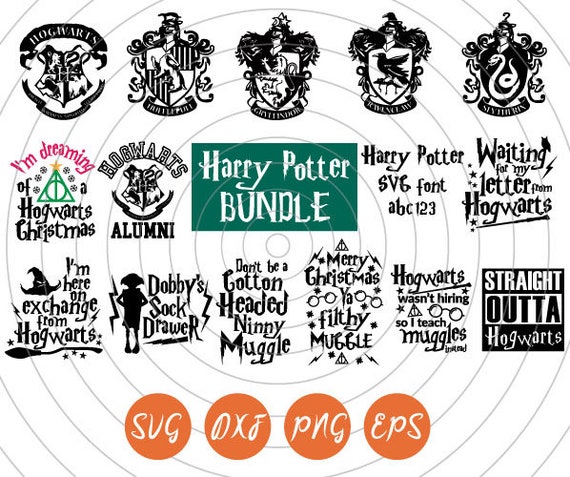 Download Harry Potter Bundle Muggle svg dxf png eps cricut | Etsy