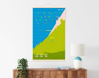 Limited edition wall calendar 2026 "Liveliness", design calendar, organizer, individual family planner, poster with colorful stickers