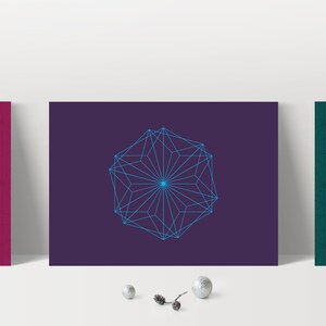 LUXE 3er Set Weihnachtskarten "Sterne", handnummeriert & limitiert: hochwertiges Kartenset DIN A6, inkl. Kuvert, extradickes Papier
