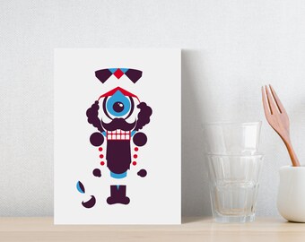 LUXE Christmas card "Nutcracker" hand-numbered & limited: high-quality postcard DIN A6, incl. envelope, extra-thick paper with colored edge