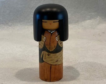 Kokeshi Doll Wooden - Hand Crafted Hand Painted from Japan