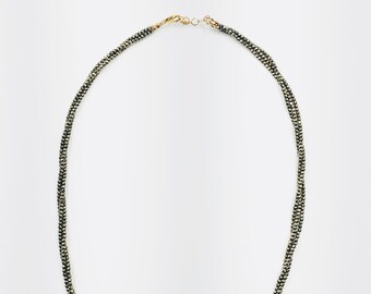 Pyrite necklace, very shiny!