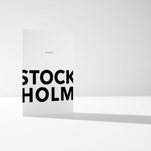 Liebe Grüße aus Stockholm | Luxuriöse Kunst Postkarte