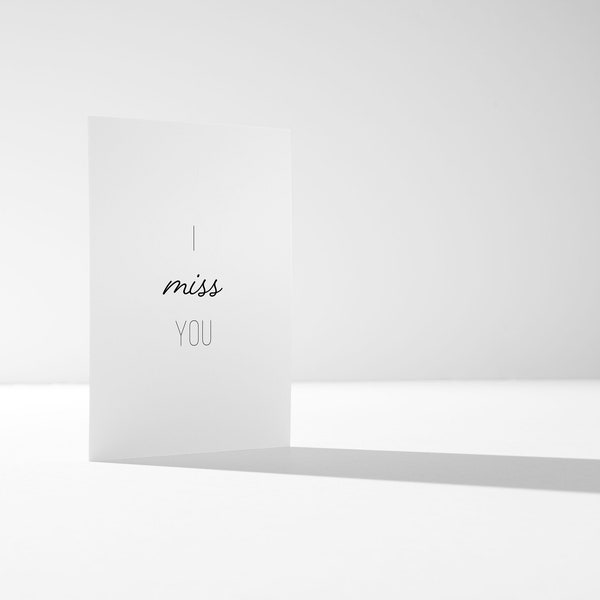 I Miss You | Luxurious Art Postcard Digital File