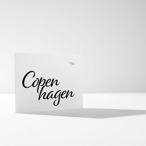 Liebe Grüße aus Kopenhagen | Luxuriöse Kunst Postkarte