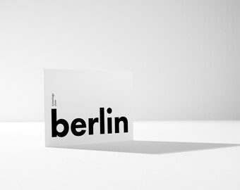 Greetings from Berlin | Luxurious Art Postcard