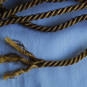 9.3 m antique ancient heavy gold brocade rope metal band cord braid brocade brocade cord metal thread metal vintage embroidery convent work