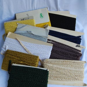 viele Farben alte antike Vintage Posementenborte Kunstseide Posamenten Borte Bordüre Mittelalter Gothic Puppen Litze