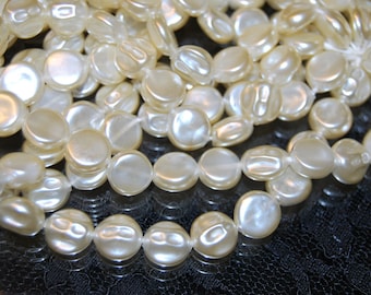Lot De 10 Bobines Dentelle Victorienne - Bois Tourné, Perles Verre, Paillettes - Vintage, Occasion Bon état