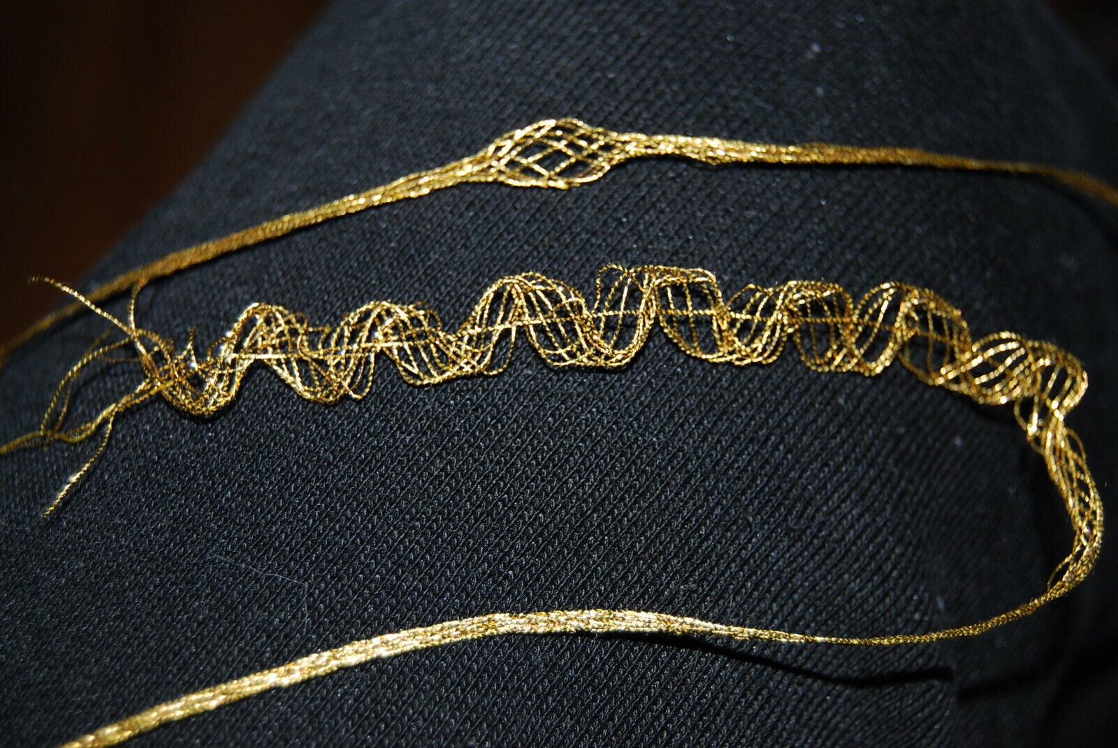 15 m antique ancient gold real brocade braid monastery work decoration metal metal braid metal ribbon church embroidery 2 mm