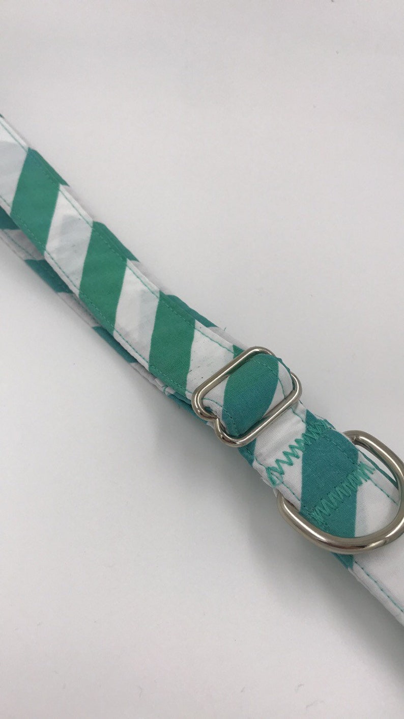 Diagonal Stripe Print Dog Collar,Custom Collar Heavy Duty Parachute Buckle Welded Rings