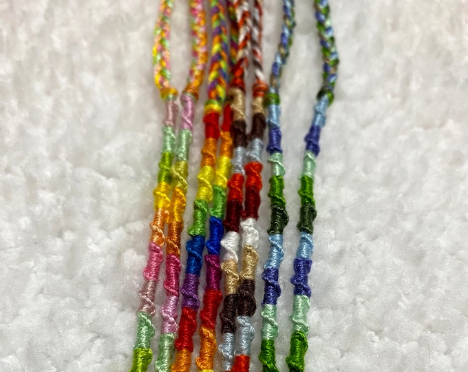 Spiral Style Handmade with String Friendship Bracelet