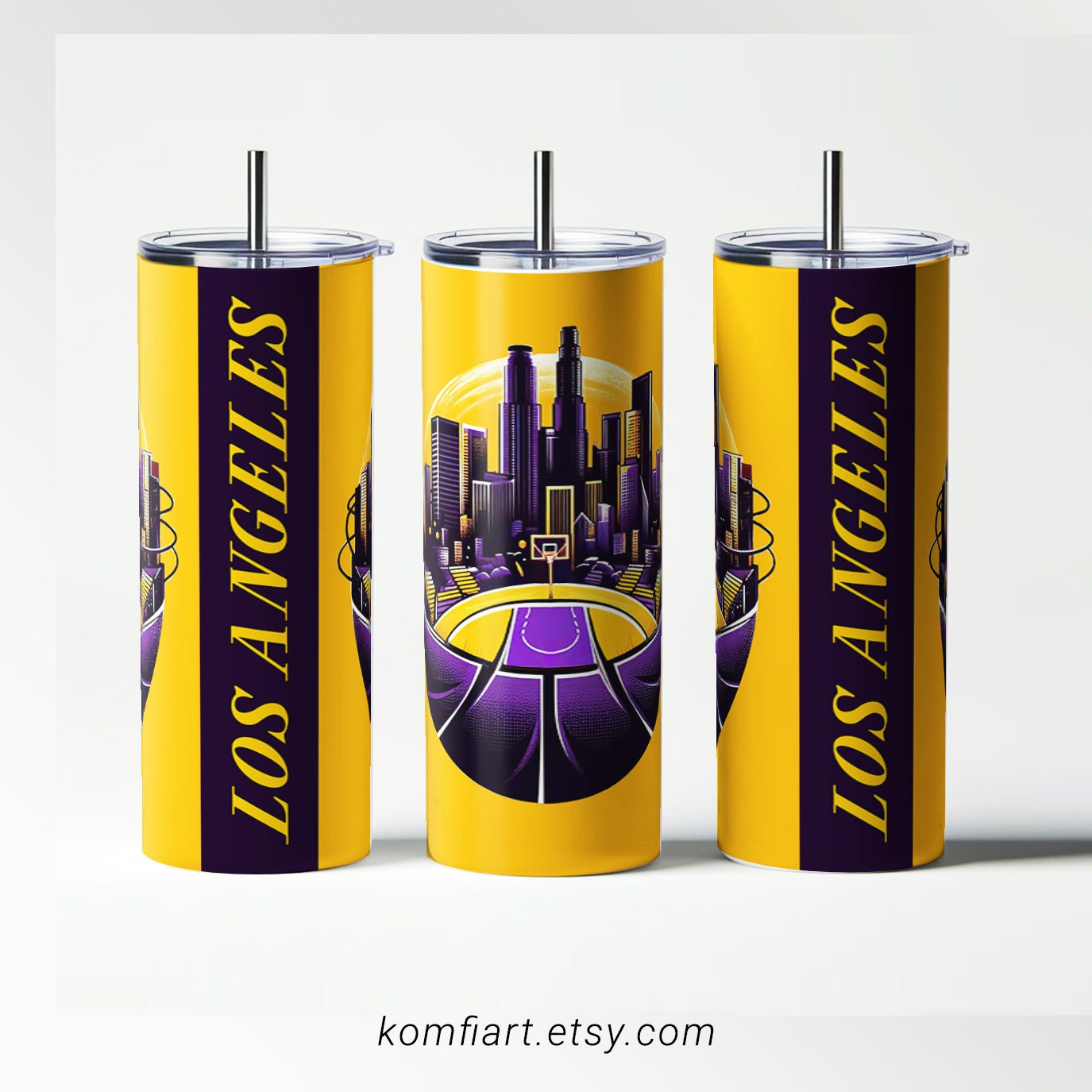LA city basketball PNG team tumbler wrap 20oz. Gift for basketball sport fan PNG sublimation ready. Instant download. Los Angeles team