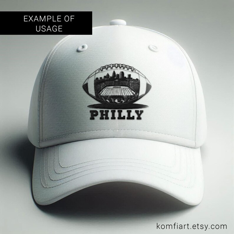 PHILADELPHIA city with ball creative poster. PNG for Wall Art, Mug, T-Shirt Sublimation. Dtf print ready. Gift for football lovers.