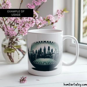 PHILADELPHIA city with ball creative poster. PNG for Wall Art, Mug, T-Shirt Sublimation. Dtf print ready. Gift for football lovers.