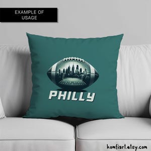PHILADELPHIA city with ball creative poster. PNG for Wall Art, Mug, T-Shirt Sublimation. Dtf print ready. Gift for football lovers.