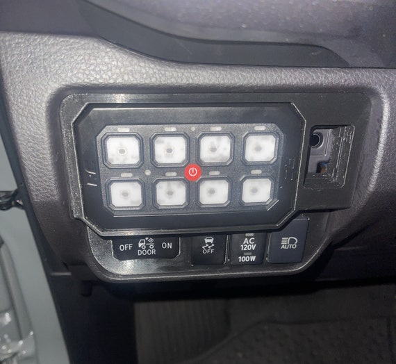 Auxbeam Gang Switch Panel Installed With 3d Printed 53 Off