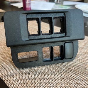 Toyota Tacoma 3rd Gen Switch Panel Insert for 3X OEM Short Switches. &quot;3D Printed&quot;.