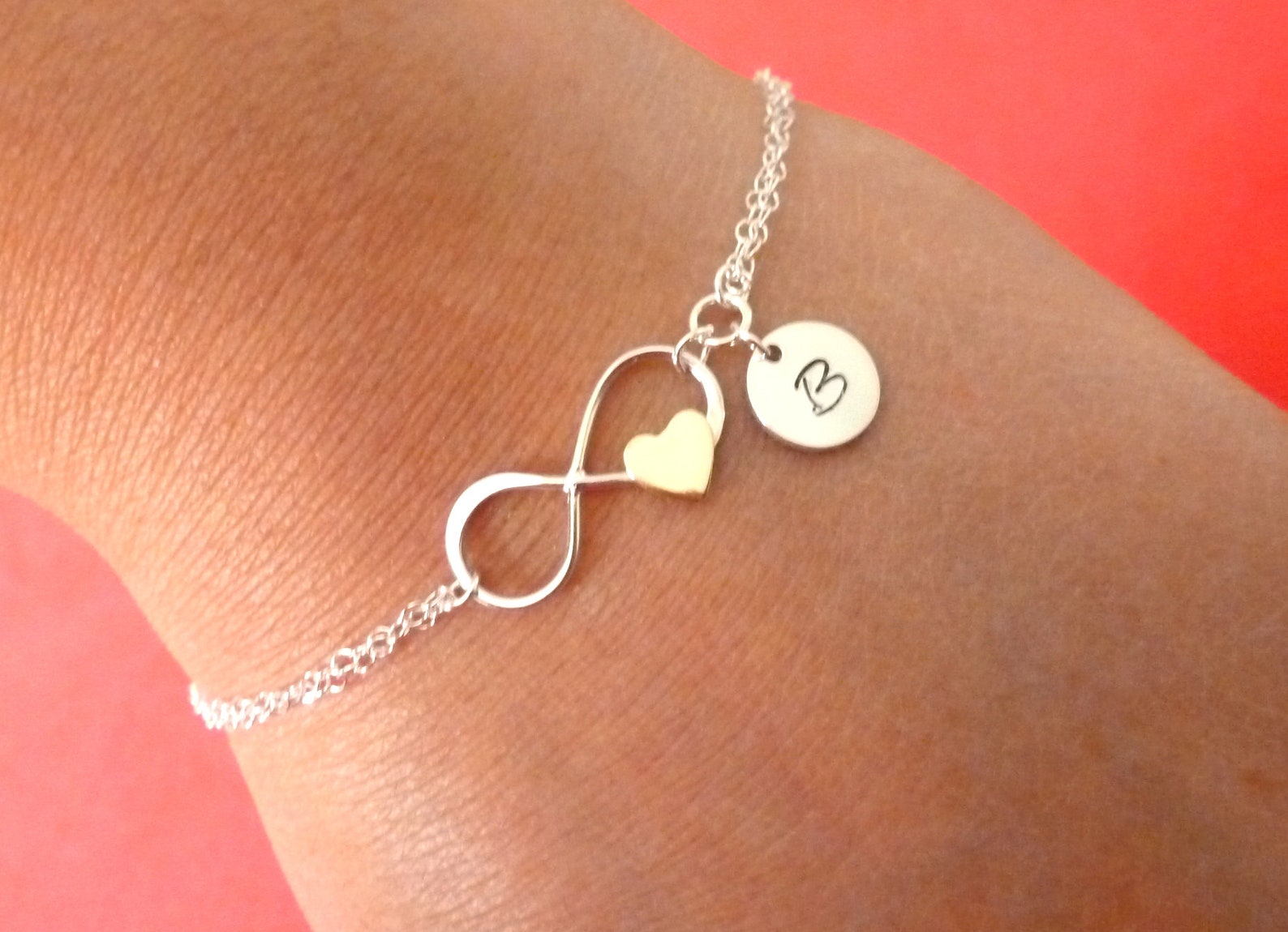 Infinity heart bracelet Clearance