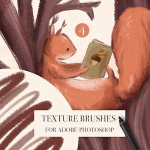 Photoshop Texture Brushes, Photoshop Sketch Brush, Photoshop Paint Brush, Texture Brush PS, Digital Brush Kit, Grain Digital Brushes