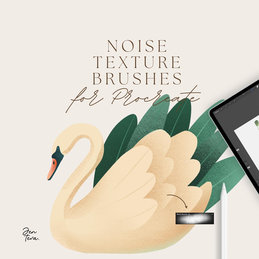 Grain Texture Procreate Brushes: Digital Shade Brush Set (digital ...