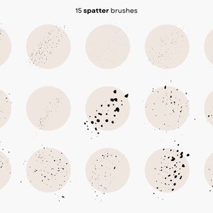 Adobe Illustrator Dry Media Brushes: Vektorstänk och texturpenslar (AI-fil) bild 2
