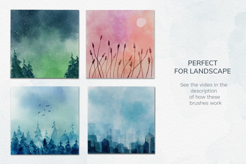 Procreate watercolor. Procreate watercolor