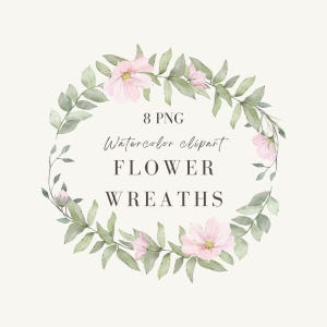 Aquarell Kränze PNG, Wildblumenrahmen, botanische Illustrationen, weiße, blaue und gelbe Blumen, Blumenrahmen für Hochzeitseinladungen