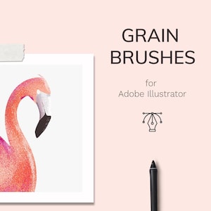 Adobe Illustrator Getreidepinsel, Vektortexturpinsel, Vektor-Grunge-Pinselset, Adobe Illustrator Brush Kit, Digitale Pinsel