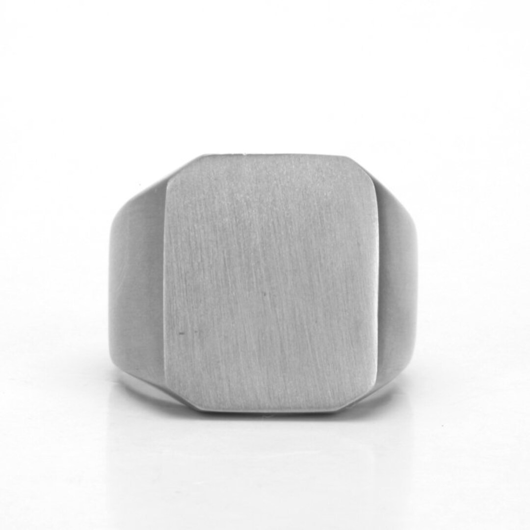 Stainless Steel Ring Brushed Stainless Steel Ring Etsy New Zealand