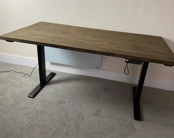 ELEVATE // Rustic Sit Stand Desk Adjustable Height Desk