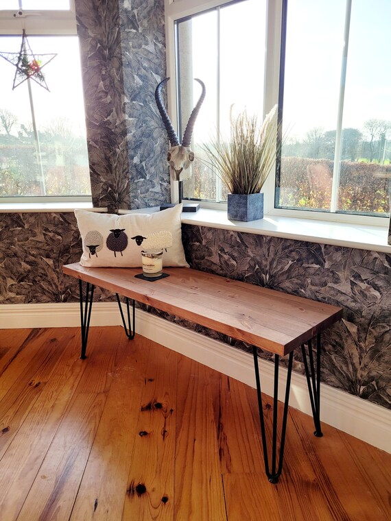 Rustic timber 2024 bench seat