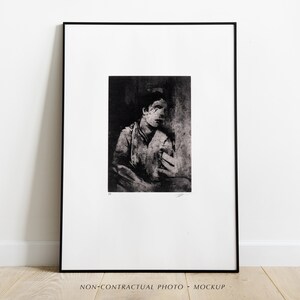 Etching - Wall art - Original print limited edition - Portrait VII