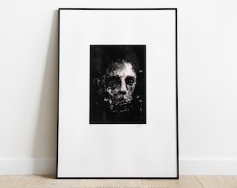 Etching - Wall art - Original print limited edition - Portrait XI