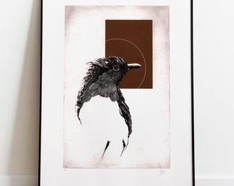 Grabado original / Edición limitada / El petirrojo