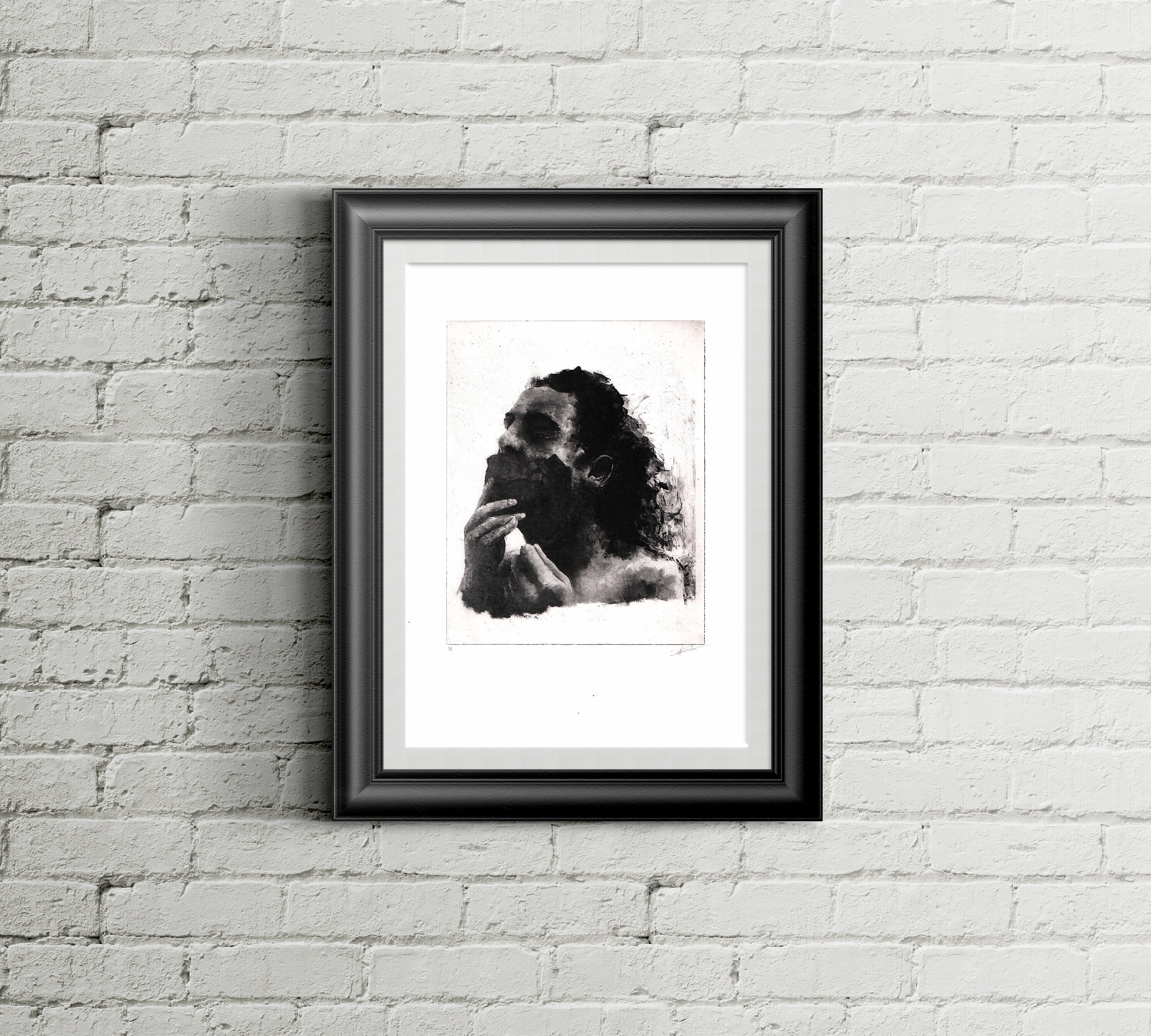 Etching Wall Art Original Print Art Limited Edition Portrait IX Etsy