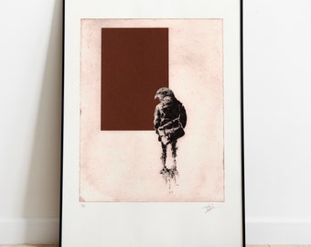 Original Etching / Fine art print limited edition / The Schoolboy