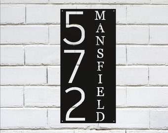 Custom Address Sign, Metal Address Sign, Custom Address Plaque, Housewarming gift, Address Sign, steel sign, house numbers