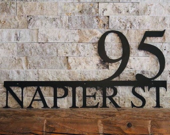 Custom Address Sign, Metal Address Sign, Custom Address Plaque, Housewarming gift, Address Sign, steel sign, house numbers