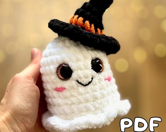 Ghost Crochet Pattern, Halloween Crochet Pattern, Crochet Halloween decor, Amigurumi pattern, Spooky decor crochet pattern, Screepy pattern