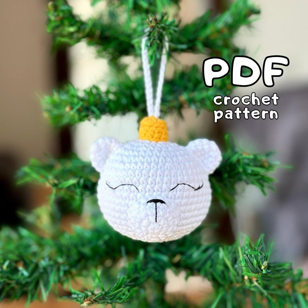 Christmas Tree Decorations PDF CROCHET PATTERN Polar Bear Christmas ...