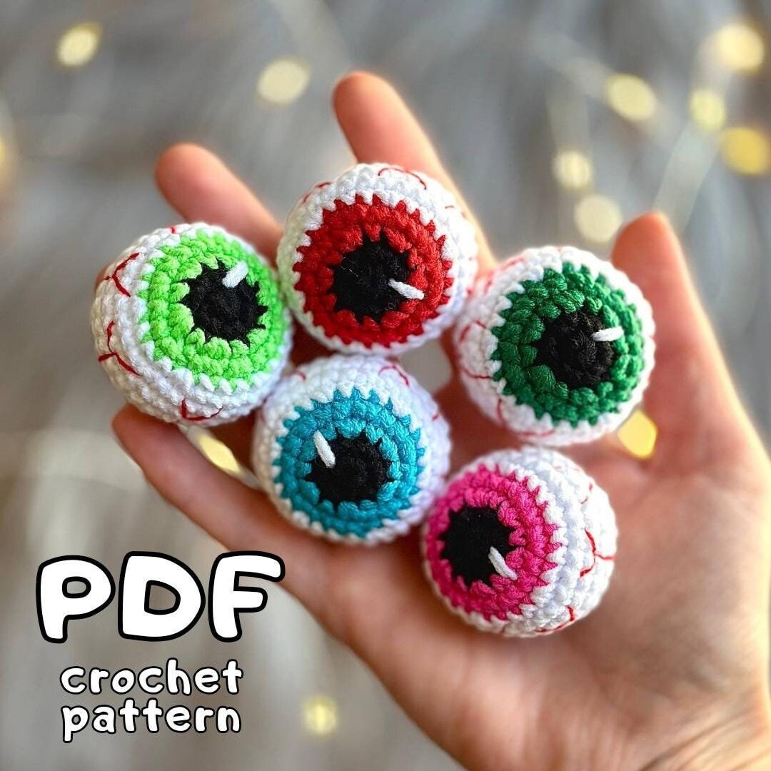 40 Eye Crochet Patterns: Mesmerizing Designs for Every Crochet Enthusiast 15 Eye Crochet Pattern Halloween Crochet